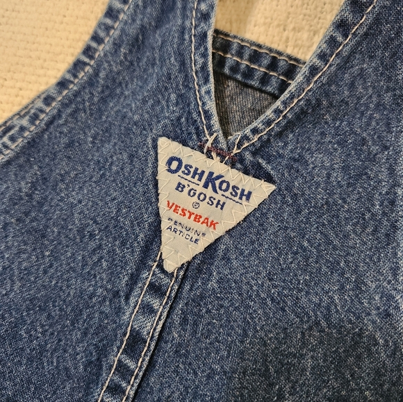 Vintage Oshkosh B'Gosh Jean Bib Overalls size 18 Months - Picture 7 of 8